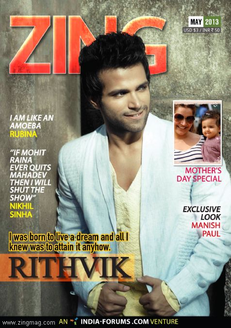 Zing Cover Page featuring Rithvik Dhanjani
