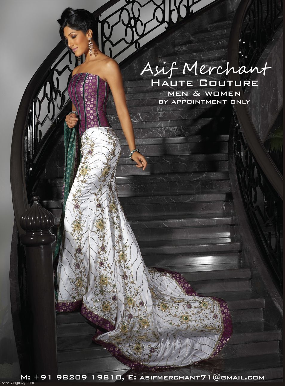 Asif Merchant's haute couture advertisement